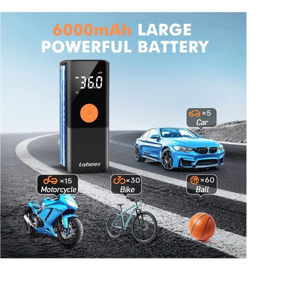 Compact Tire Inflator with Digital Display - Picture 5 of 8